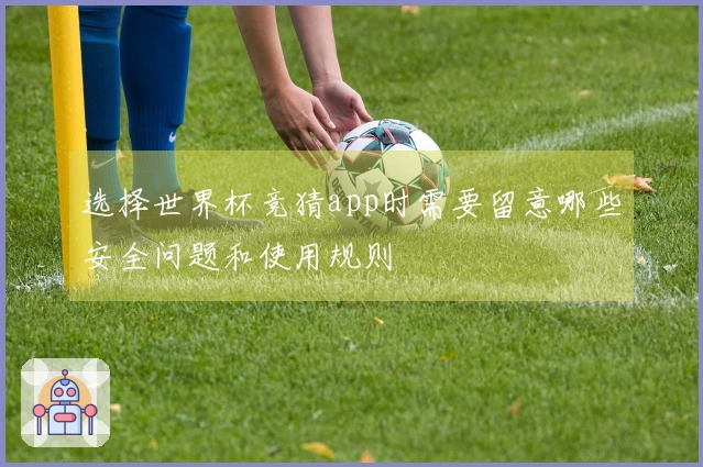 选择世界杯竞猜app时需要留意哪些安全问题和使用规则
