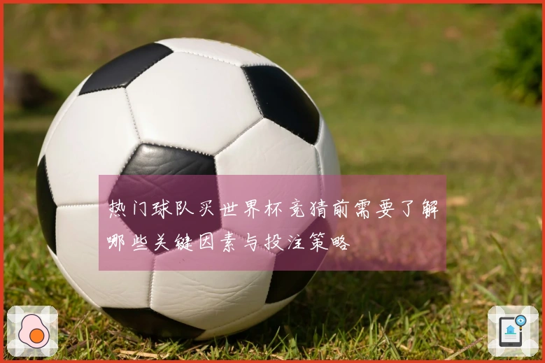热门球队买世界杯竞猜前需要了解哪些关键因素与投注策略